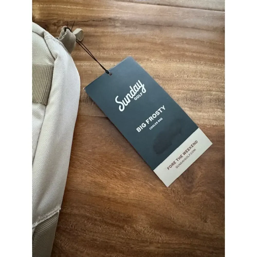 Sunday Golf Big Frosty Cooler Bag- 7 Can Drink Carrier -Toasted Almond- NWT - Picture 7 of 8